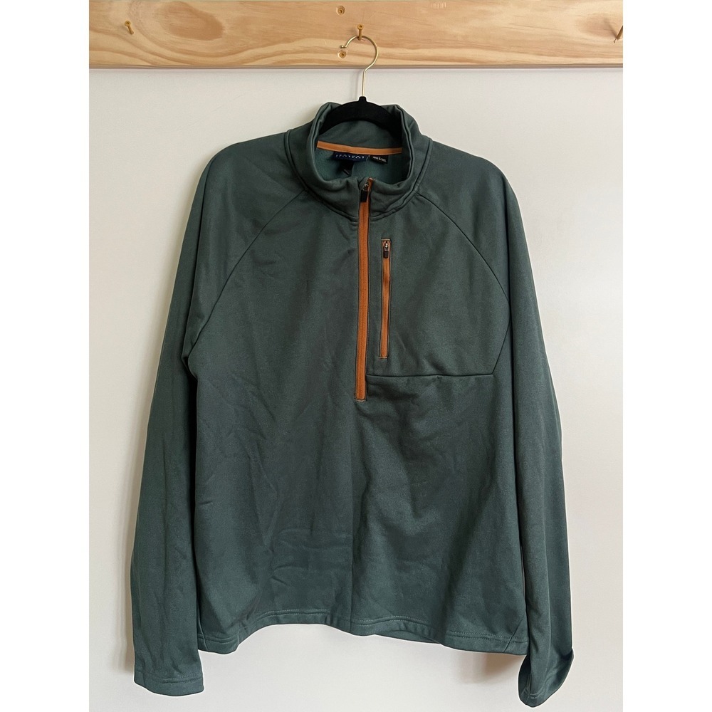 Iceberg Outerwear Half Zip Jacket Fleece Green Outdoor Hiking Men Size Large